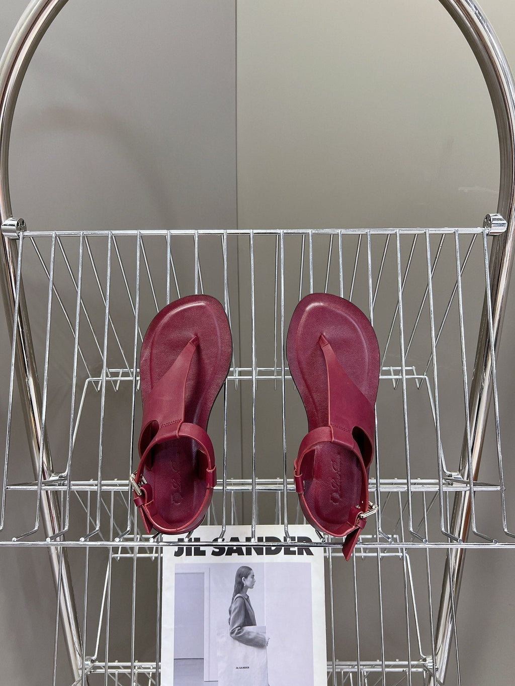 LP TRANI SANDALS BOYSENBERRY CALFSKIN
